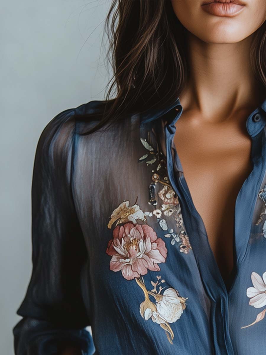Floral Boho Chic Women's Blouse