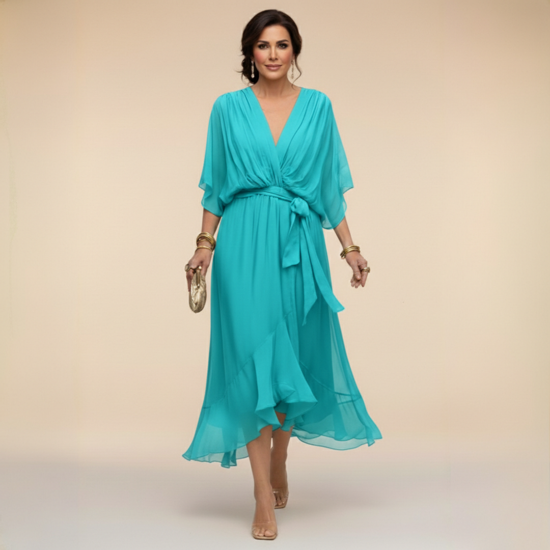 Monica | Elegant V-Neck Dress