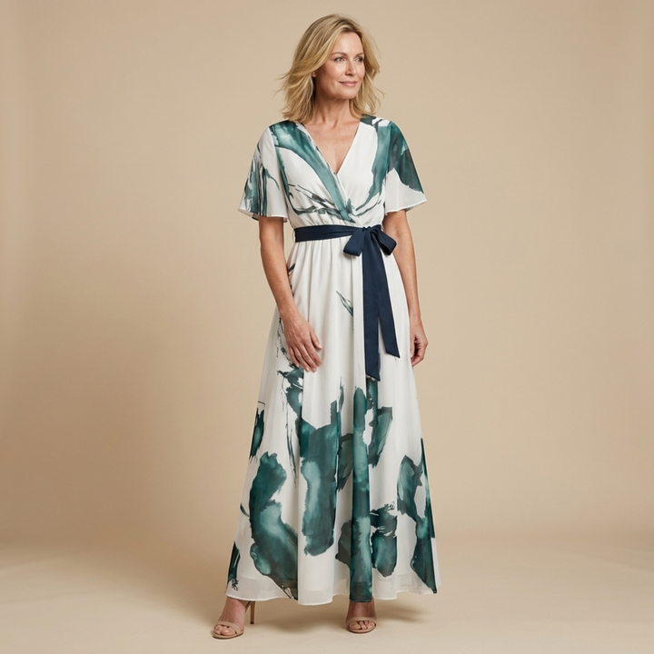 Darlene™ | Flowy Waist-Tie Maxi Dress