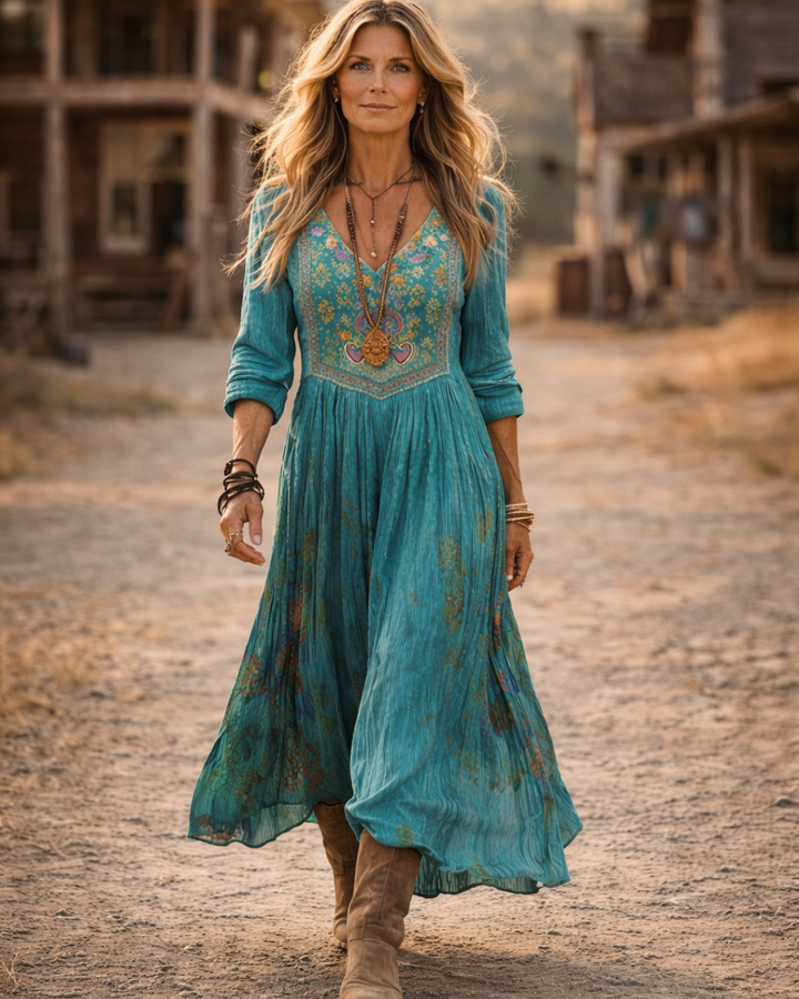Cleo | Long Sleeve Vintage Dress