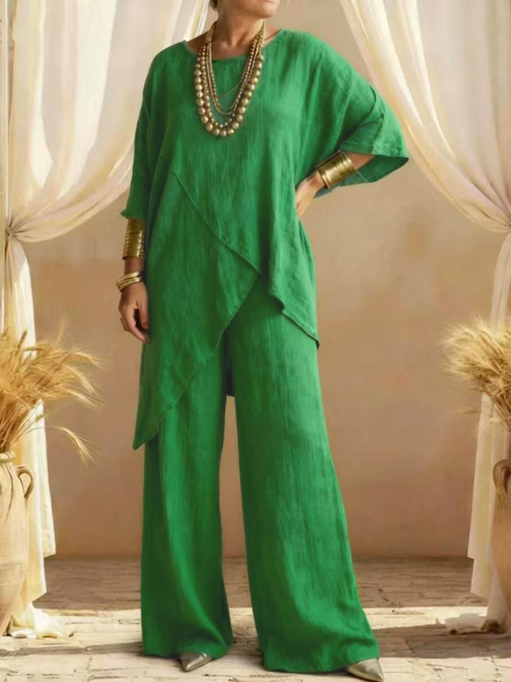 Jacqueline™ | Effortless Linen-Cotton Two-Piece Set