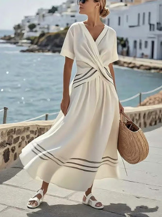 Dorothy™ | Elegant Linen Wrap Dress
