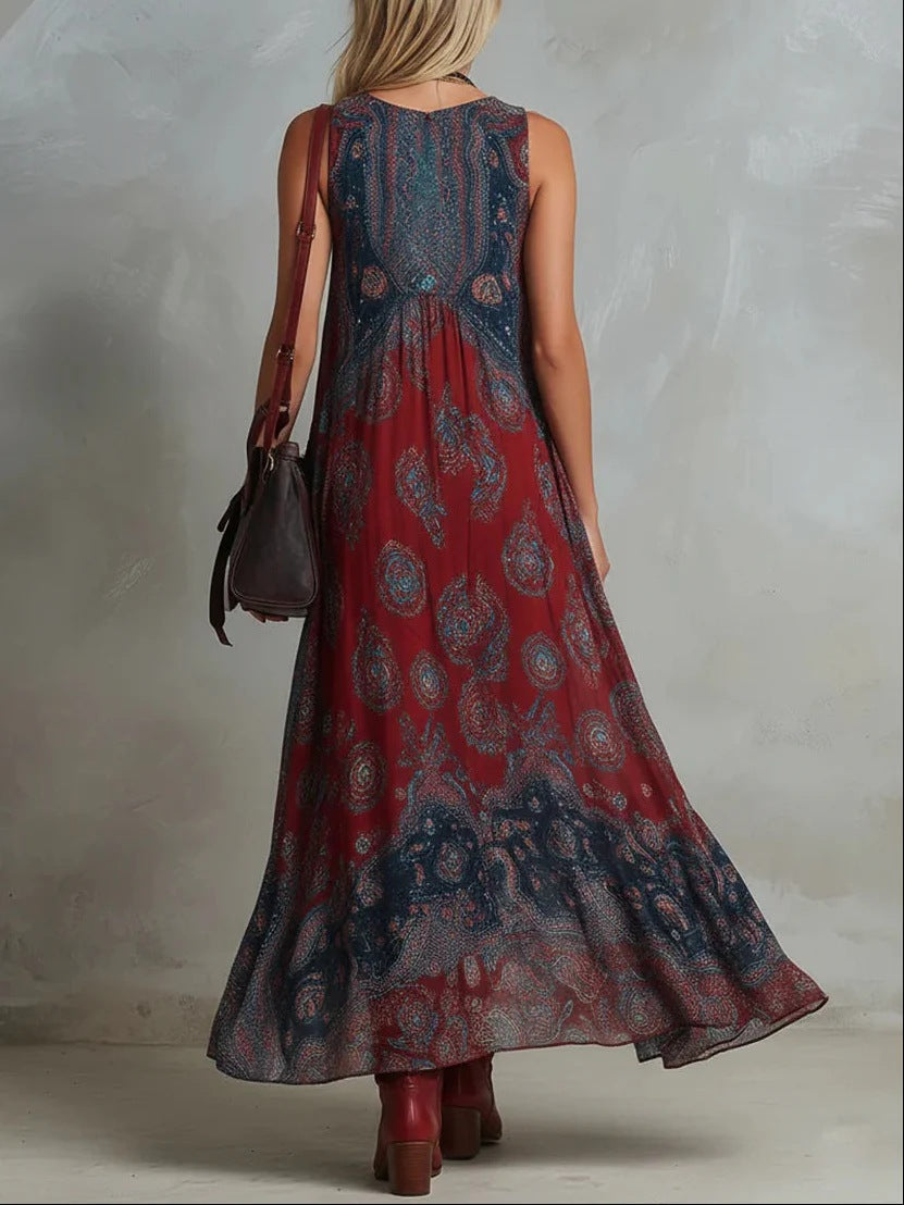 Lorraine™ | Flowy Waist-Tie Midi Dress