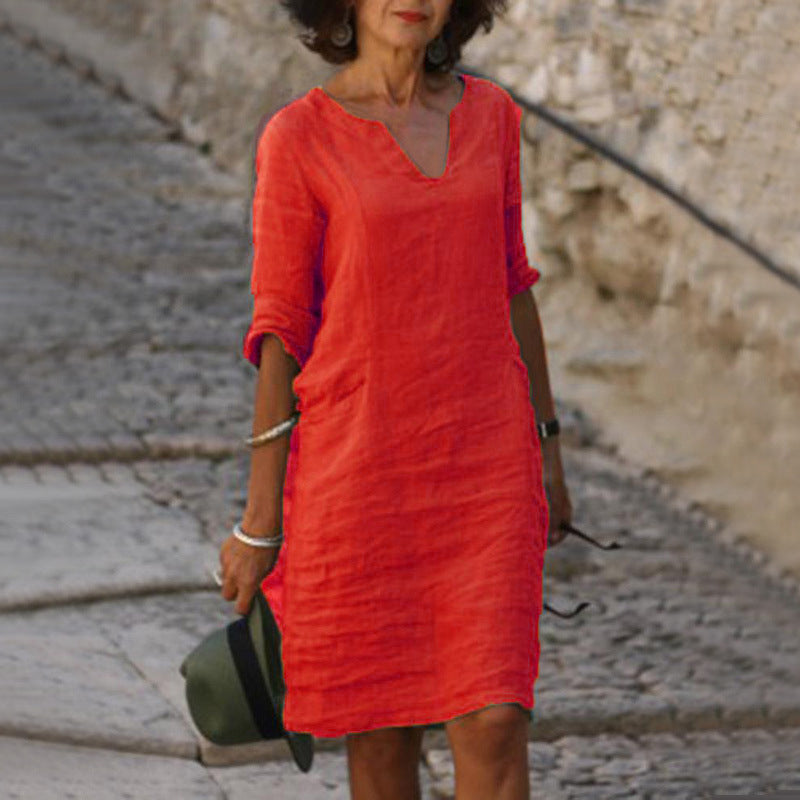 Diane™ | Relaxed Linen Everyday Dress