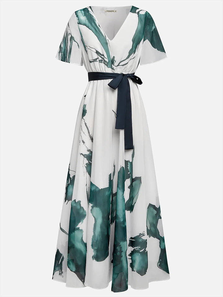 Darlene™ | Flowy Waist-Tie Maxi Dress