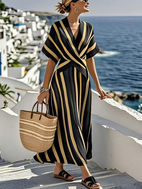 Dorothy™ | Elegant Linen Wrap Dress