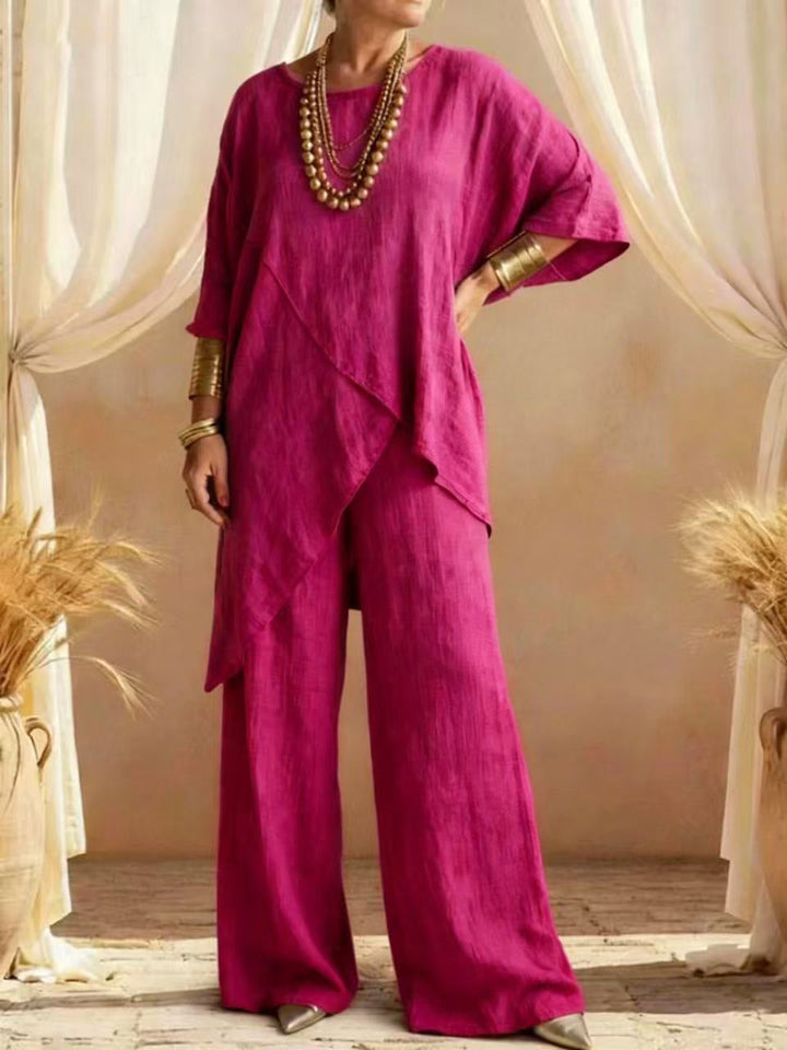 Jacqueline™ | Effortless Linen-Cotton Two-Piece Set