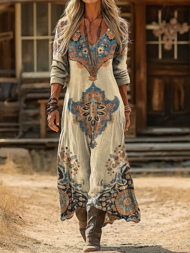 Cleo | Long Sleeve Vintage Dress