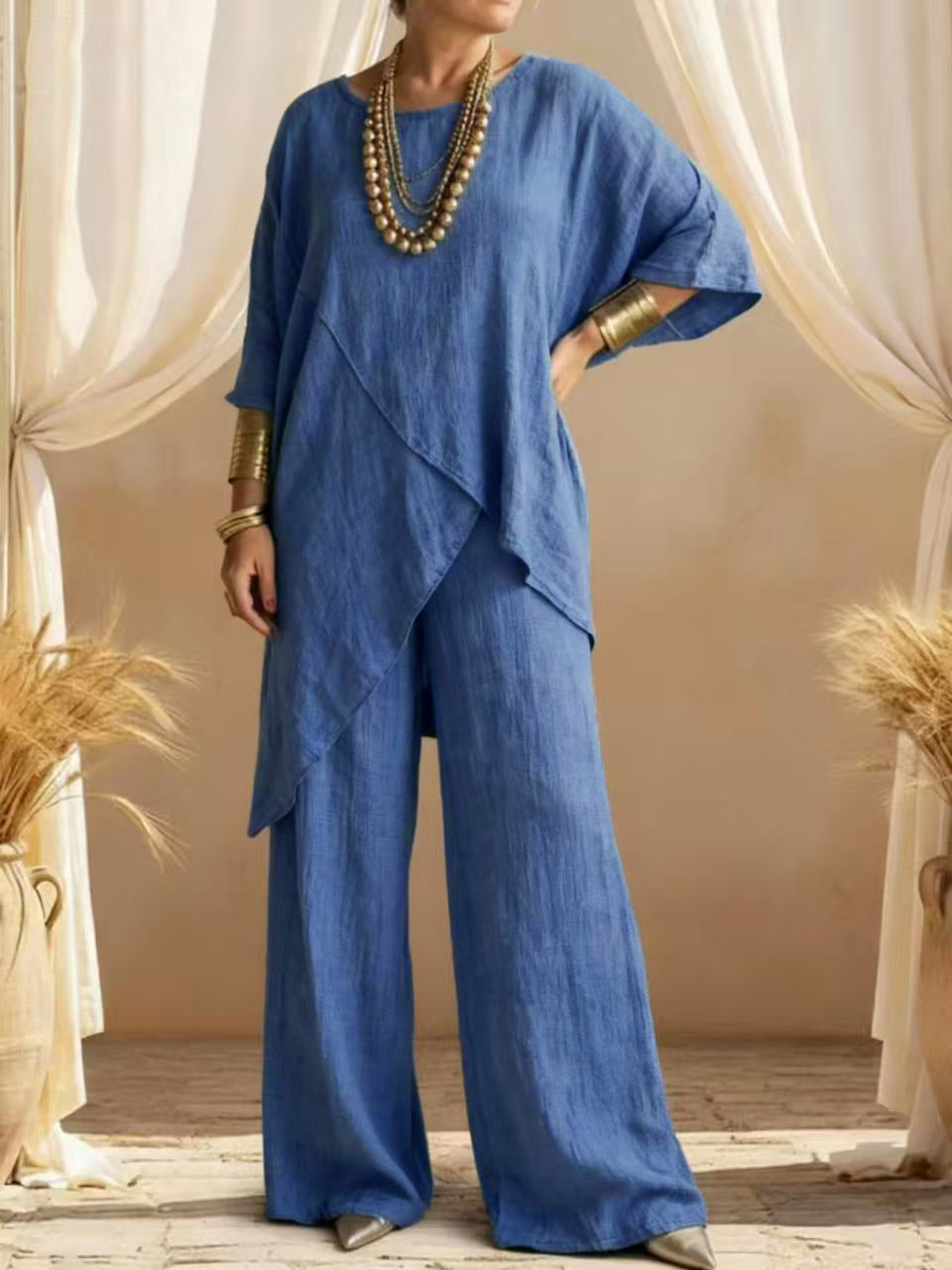 Jacqueline™ | Effortless Linen-Cotton Two-Piece Set