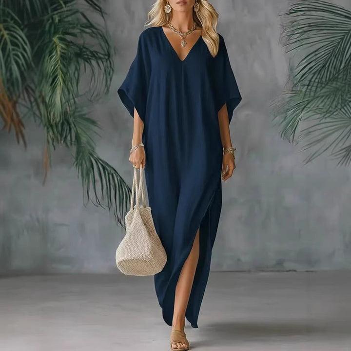 Evelyn™ | Flowy Linen Maxi Dress