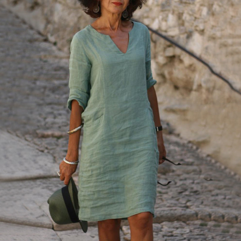 Diane™ | Relaxed Linen Everyday Dress