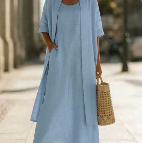 Bella™ | Effortless Linen-Cotton Two-Piece Set