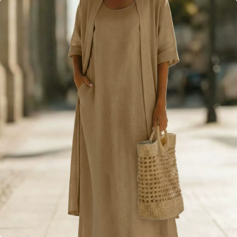 Bella™ | Effortless Linen-Cotton Two-Piece Set
