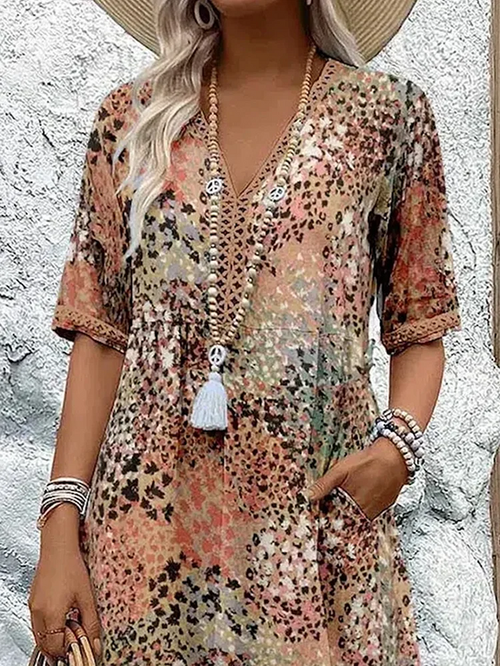 Eloise | Elegant Printed Midi Dress