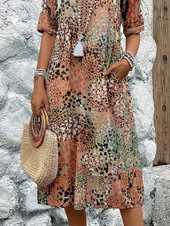 Eloise | Elegant Printed Midi Dress