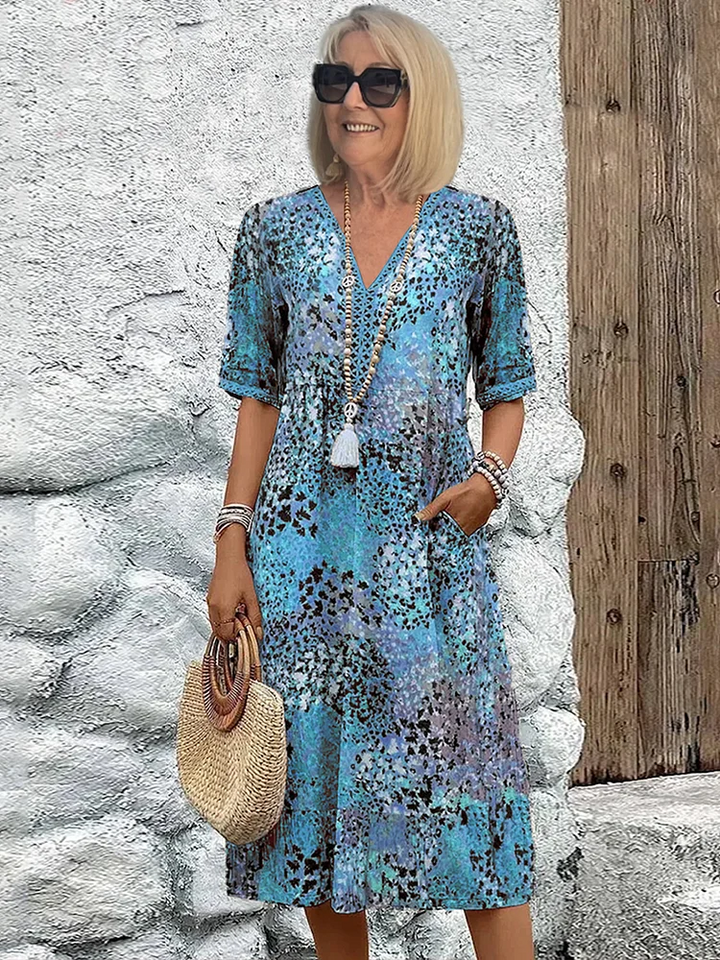 Eloise | Elegant Printed Midi Dress