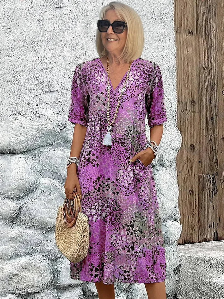 Eloise | Elegant Printed Midi Dress