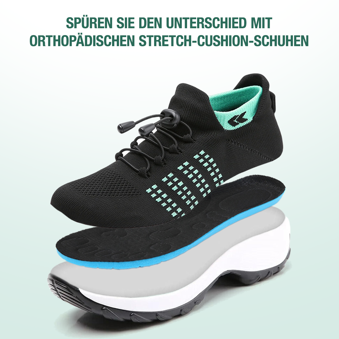 Ambulo Orthopedic Shoes Knit Fabric - Green Black