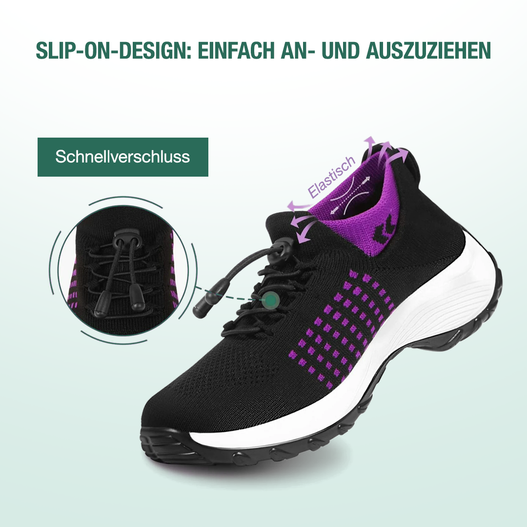 Ambulo Orthopedic Shoes Knitted Fabric - Purple Black