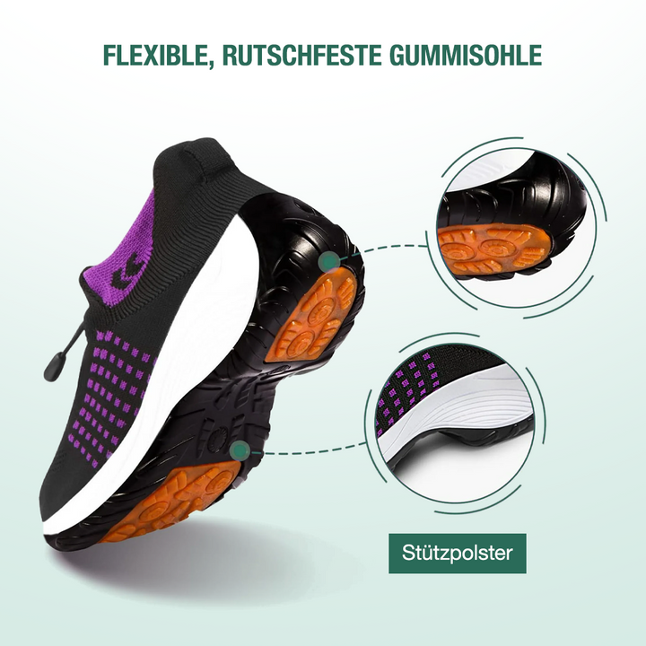 Ambulo Orthopedic Shoes Knitted Fabric - Purple Black