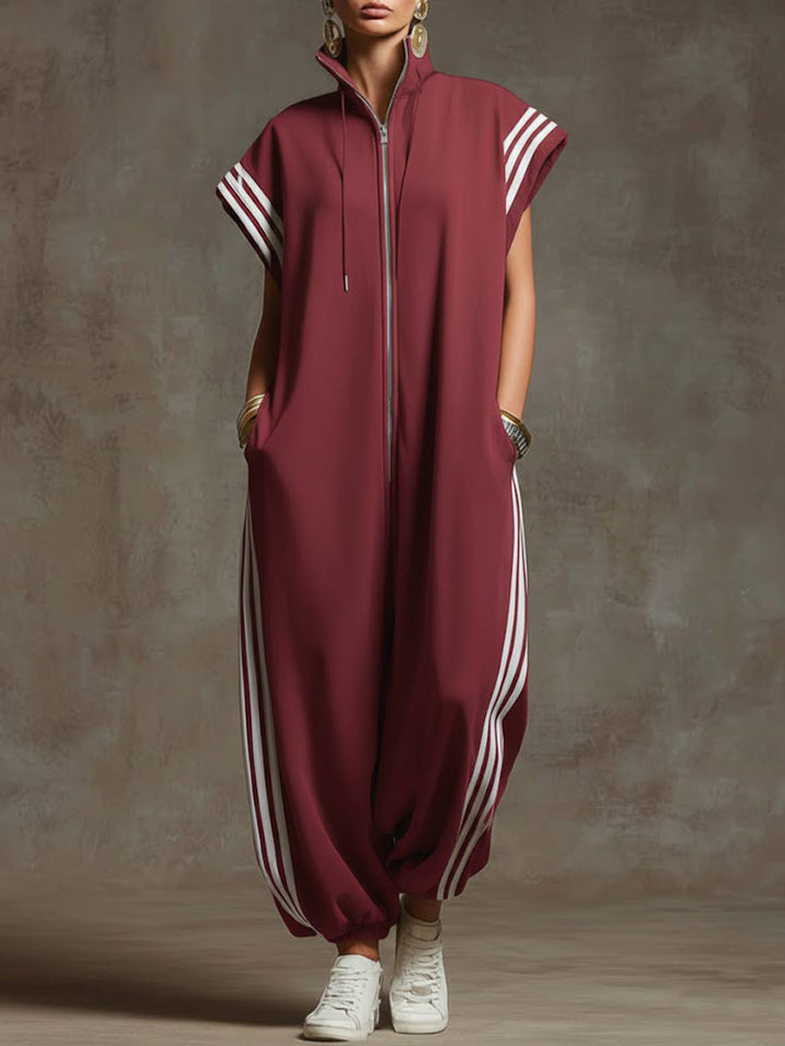 Sharon™ | Relaxed Zip-Front Jumpsuit