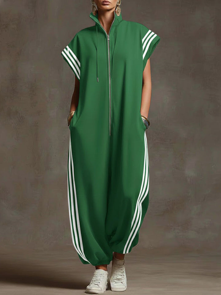 Sharon™ | Relaxed Zip-Front Jumpsuit