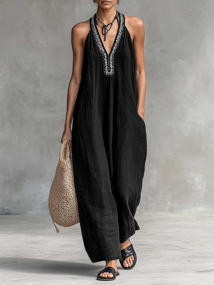 Denise™ | Relaxed Linen Jumpsuit