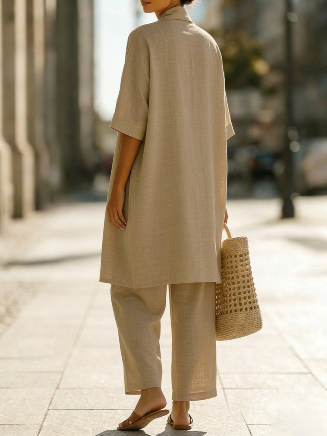 Ysabella™ | Effortless Linen-Cotton Three-Piece Set