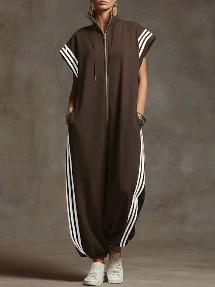 Sharon™ | Relaxed Zip-Front Jumpsuit