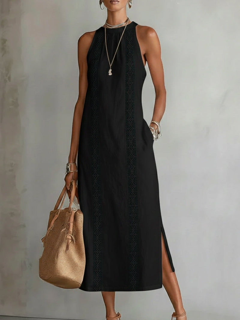 Diana™ | Cozy Linen Midi Dress