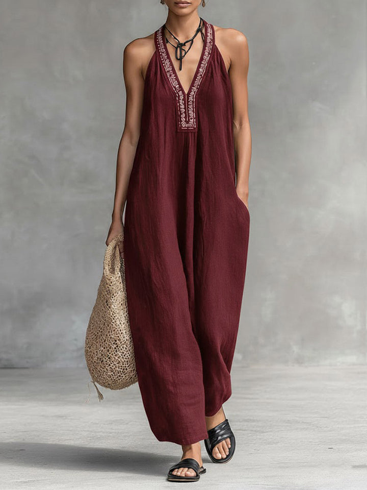 Denise™ | Relaxed Linen Jumpsuit