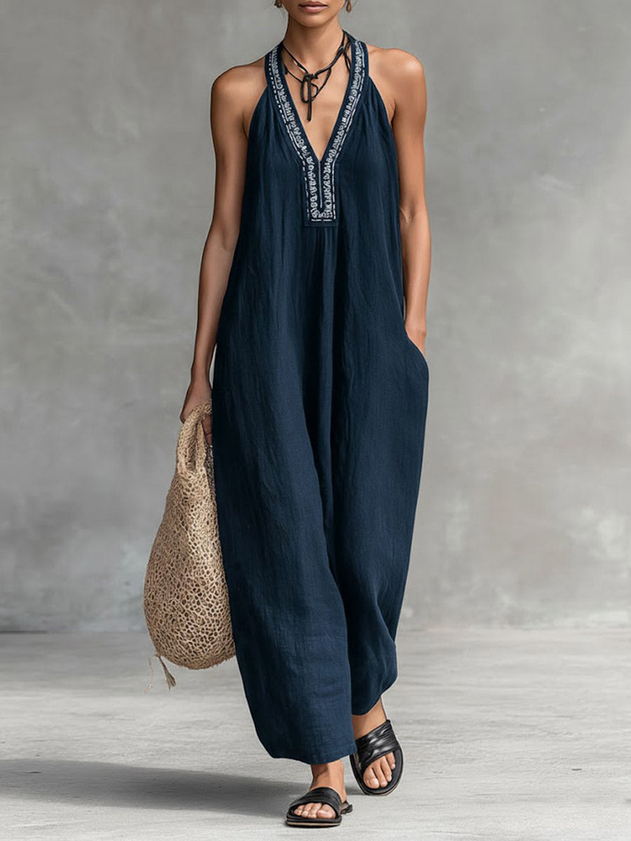 Denise™ | Relaxed Linen Jumpsuit