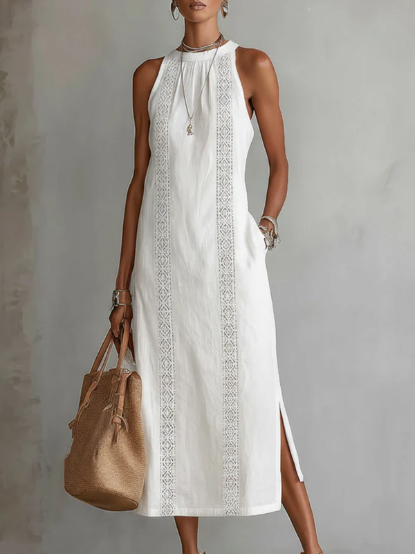 Diana™ | Cozy Linen Midi Dress