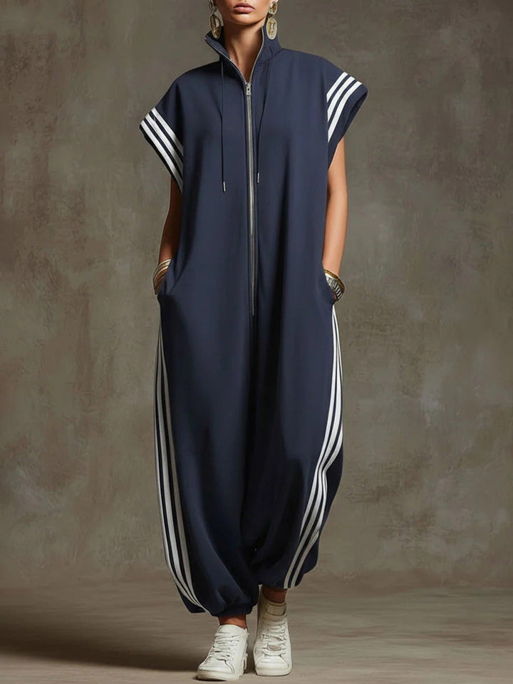 Sharon™ | Relaxed Zip-Front Jumpsuit
