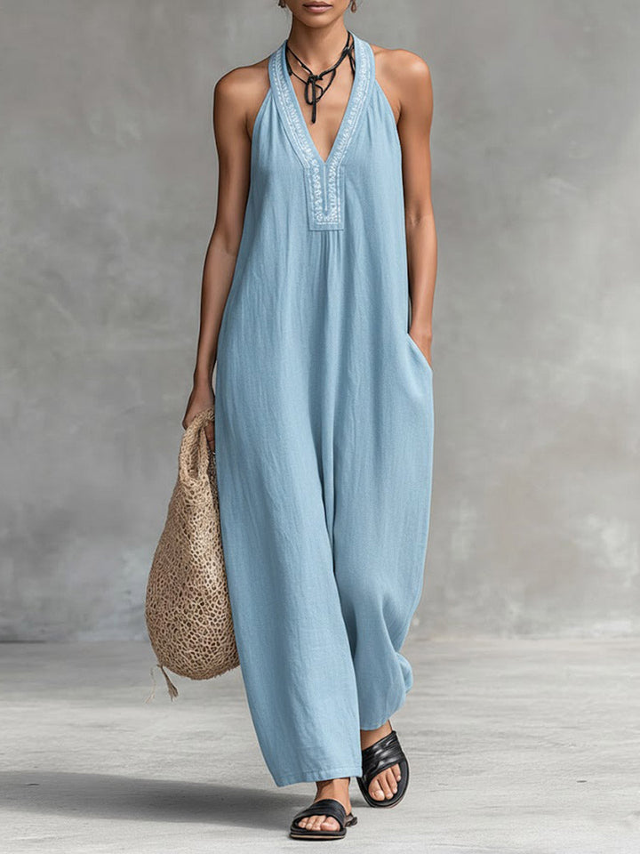 Denise™ | Relaxed Linen Jumpsuit