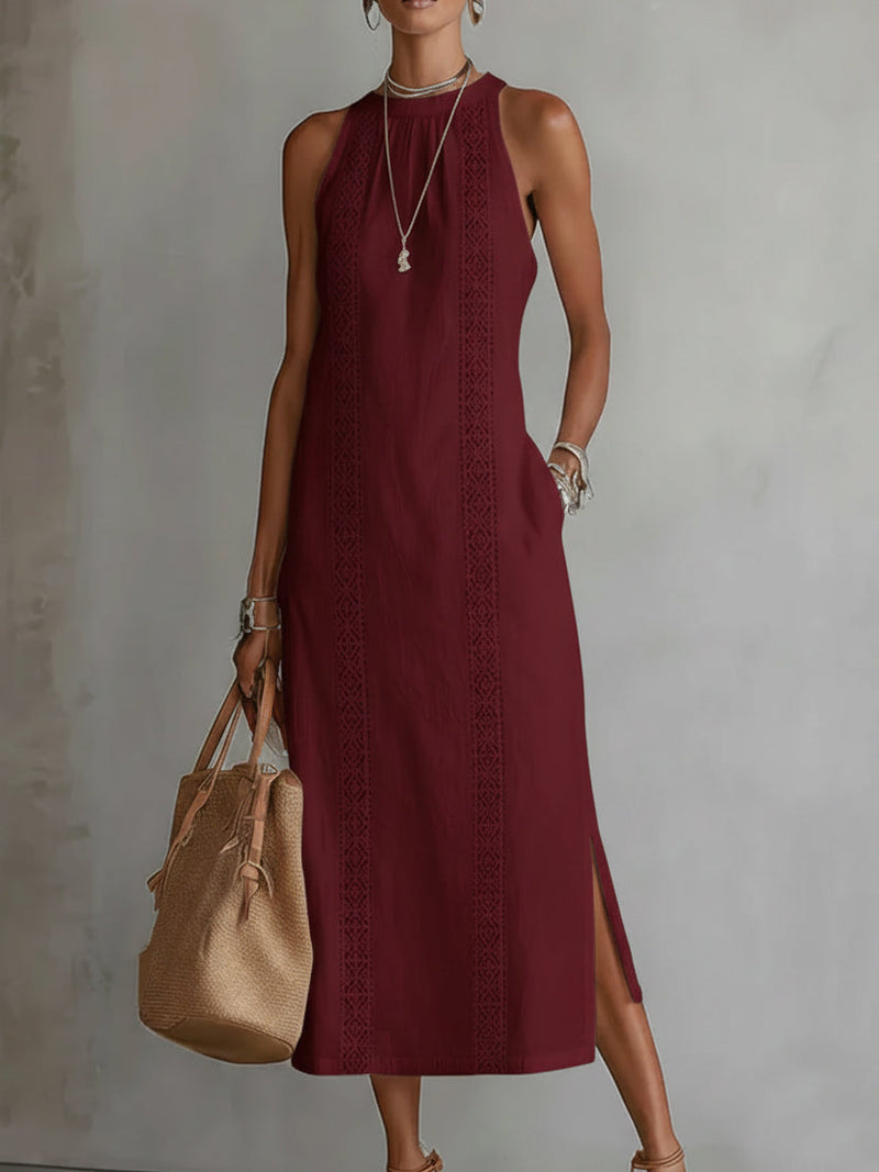 Diana™ | Cozy Linen Midi Dress